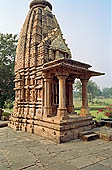 Khajuraho - Lakshmana temple, one of the small auxiliary temples 